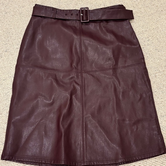 Ann Taylor Factory Leather Skirt - Picture 1 of 3